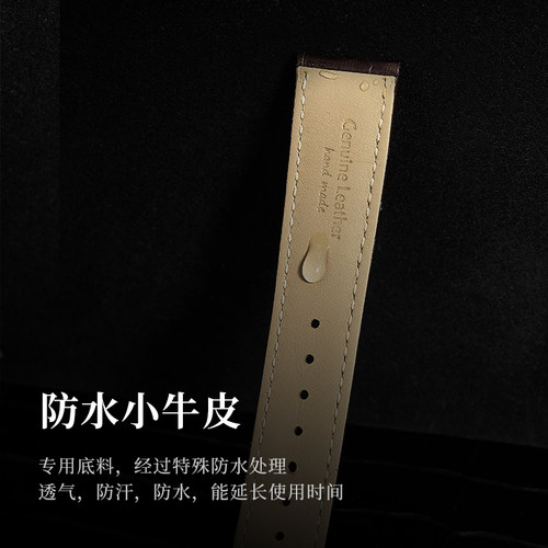 手表带真皮适用天梭浪琴欧米茄美度天王卡西欧精工CK男士女款牛皮 - 图1