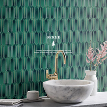 Kiln Variable Ice Cracks Arrow Type Mosaic Wall Brick Retro Light Lavish Mesh Red Makeup Room Bathroom Kitchen Background Wall Brick