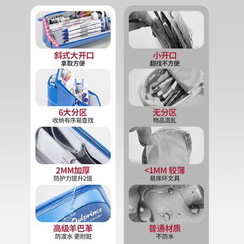 猫太子笔袋女孩小学生铅笔文具盒男孩2025新款学习文具袋一二三四年级大容量横版立式高颜值 - 图2