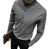 Осенний лонгслив, трендовая рубашка, коллекция 2021, в корейском стиле