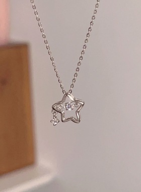跳动星星项链女ins小众设计高级感学生配饰锁骨链颈链2023新款潮