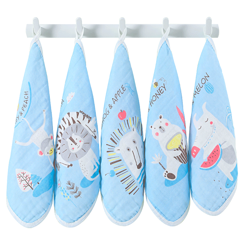 xxyp旗舰店纯棉纱布巾小方巾口水巾生婴儿童宝宝洗脸毛巾新手帕手绢夏季薄款0