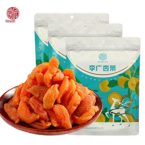 甘肃特产小吃李广杏条150gX9袋 李广杏干杏肉零食小吃旅游礼物 - 图0