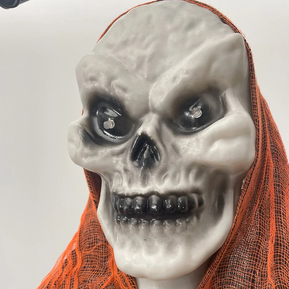 2PCS Halloween Decorations Party Hanging Skull Skeleton Ghos - 图3