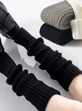 Y2K Women's Leg Warmers Japanese Lolita Long Socks Wool Knit