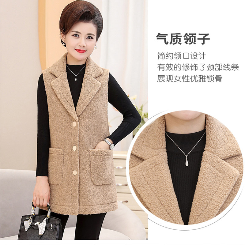 中年马夹春秋长款外套40岁50马褂 奥可蔓中老年女装