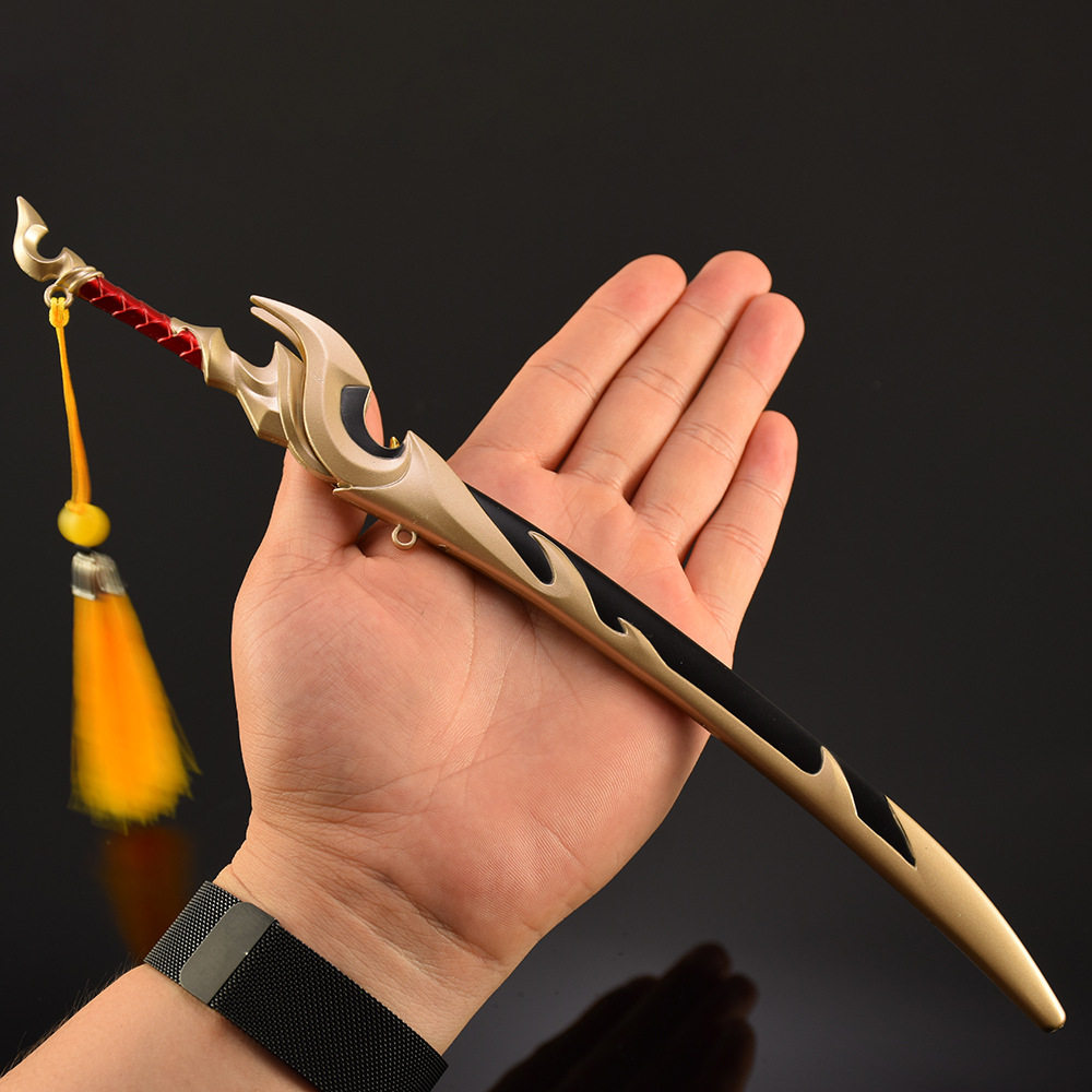 英雄联盟手游【精品】英雄联盟手游手办周边摆件神龙尊者李青玩具合金金属挂件