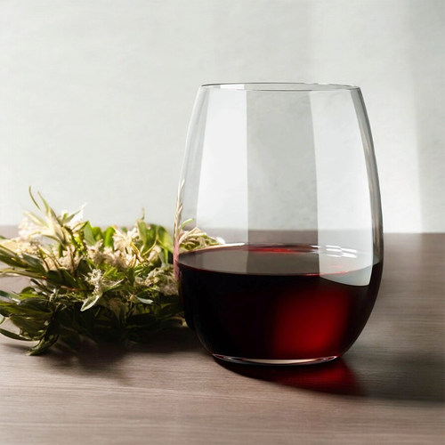 Nude进口Pure平底酒杯无脚O杯红酒杯勃艮第杯水晶玻璃葡萄酒杯子 - 图1