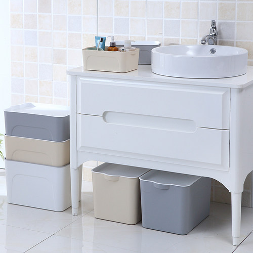 塑料收纳箱衣服玩具整理箱衣柜收纳盒子家用零食收纳筐杂物储物箱 - 图3