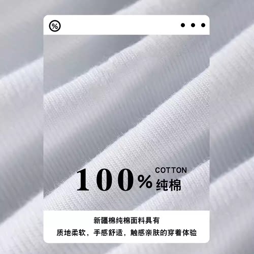 美式短袖t恤男夏季2026新款青少年纯棉潮牌潮流oversize半袖上衣 - 图1