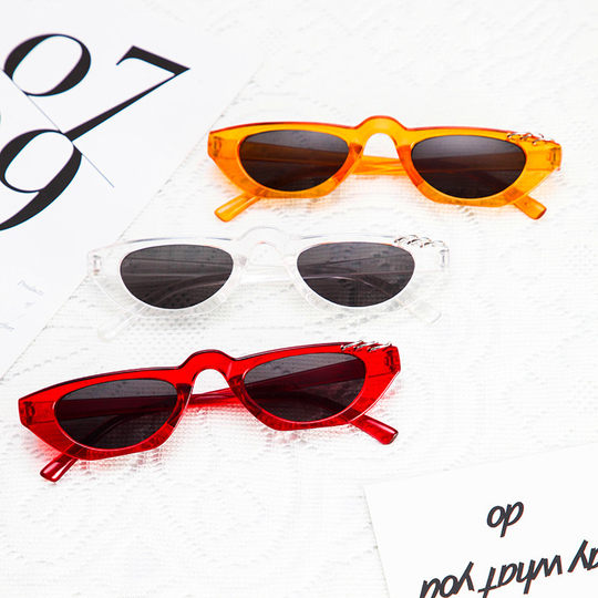 Sunglasses, trendy star style glasses, elegant driver's personalized sunglasses for women with round faces, European and American eyes