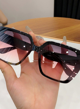 【亏本清仓】夏防紫外线太阳镜男小脸款黑色高级感gm眼镜复古