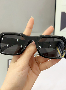 自带妆容感时尚墨镜防晒防紫外线2024年新款大脸显瘦太阳镜新款潮