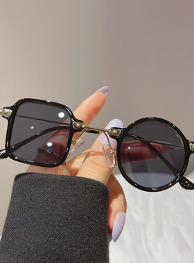 墨镜女2025新款网红太阳镜男潮时尚TR90镜框茶色眼镜显瘦防紫外线