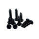 PA hardened iron carbon steel black round head electronic small screw cross disc head self-tapping screw M1M2M3M4M5mm