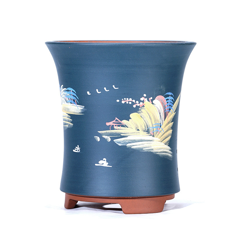 紫砂花盆兰花盆室内庭院简约大号精品高档陶瓷盆景盆特价清仓包邮,淘宝优惠券,粉丝福利购,淘宝优惠卷