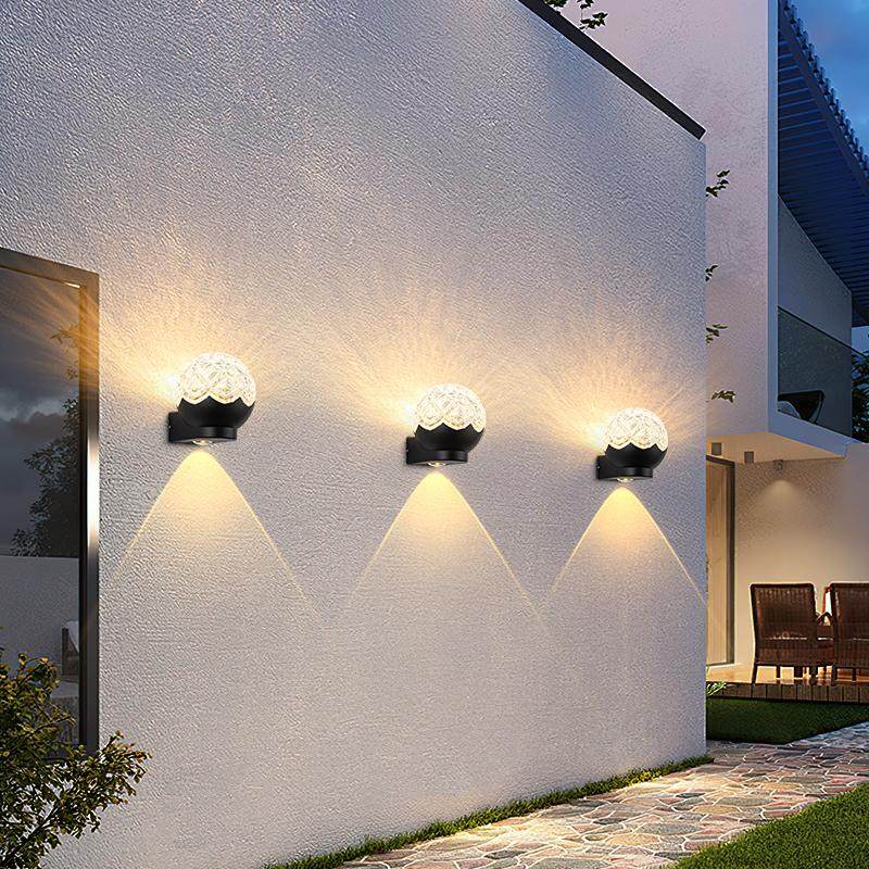 水晶球壁灯户外防水庭院灯别墅花园氛围灯过道灯简约水纹壁灯射灯,淘宝优惠券,粉丝福利购,淘宝优惠卷