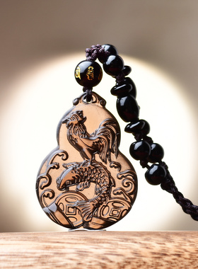 凤鲤添禄吉祥宏吊坠2026马年属鸡人佩戴吉祥物生肖鸡项链男女