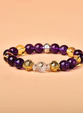 2026年秘术吉祥物阁巨蟹座辅祥吉手链男女守护石星座饰品生日礼物