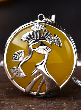 2026丙午马年十二生肖属虎盛麒泽希吊坠岫玉吊坠男女项链吉祥物