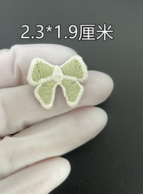 无光线丝带结刺绣花布贴