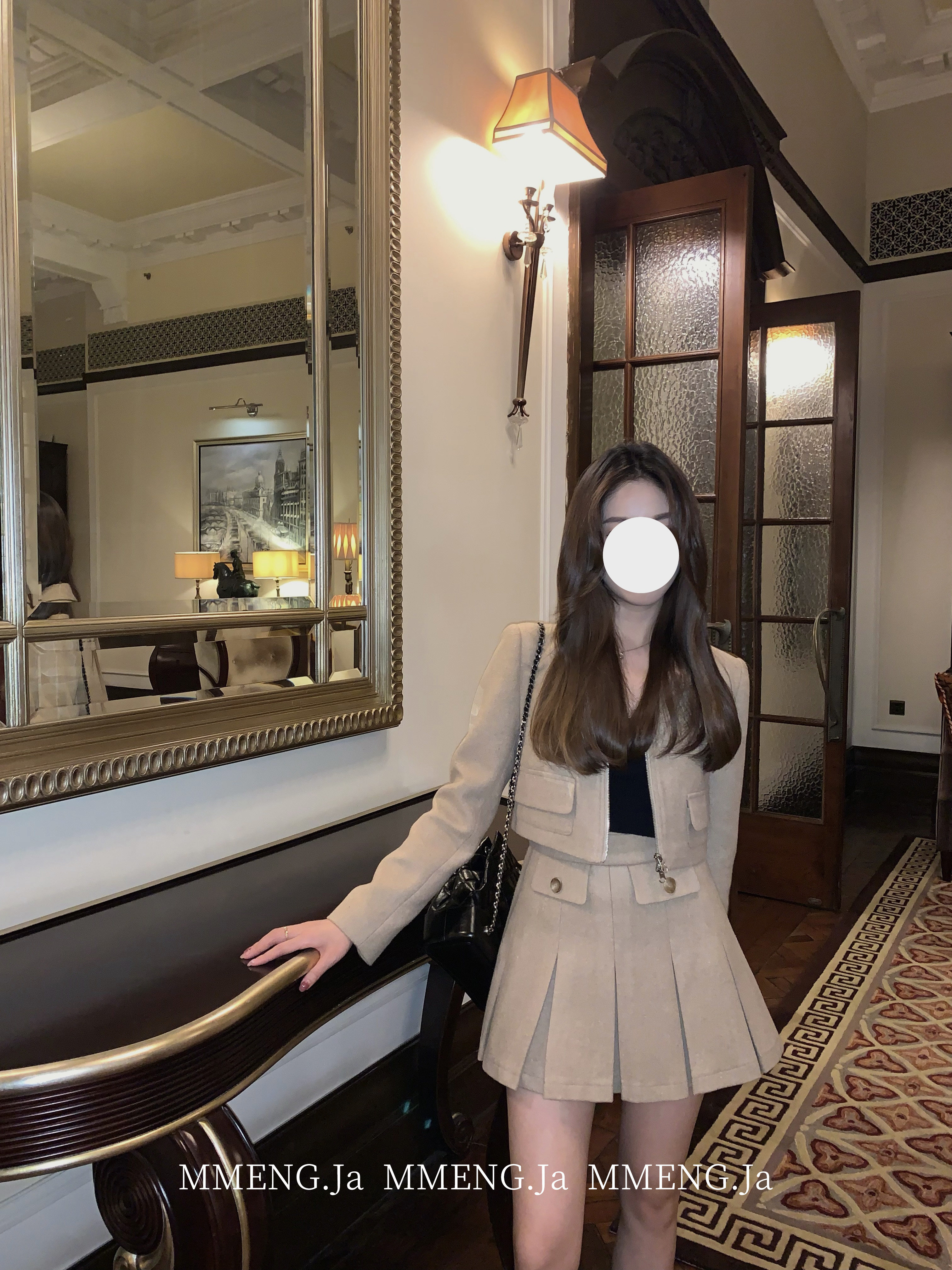 MMENGJA」论岘洞绯闻女孩  呢子西装套装女毛呢外套a字短裙,淘宝优惠券,粉丝福利购,淘宝优惠卷