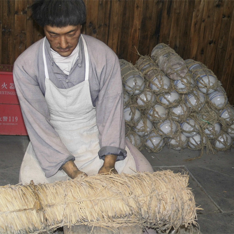 釉下彩健康环保耐高温老式蓝边碗豆浆碗面碗饭碗景德镇陶瓷餐具-图1