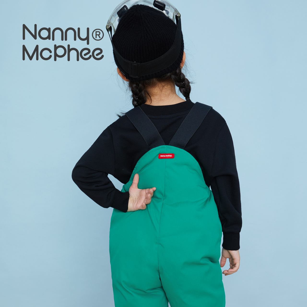 保姆麦克菲儿童羽绒背带裤羽绒服 nannymcphee羽绒裤