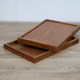 Hotel small square tea set storage wooden tray