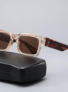 高级感小框墨镜豹纹框防紫外线