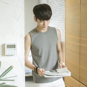 夏季新款韩版纯色背心