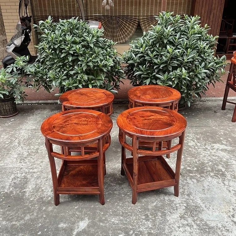 红木小圆桌缅甸花梨木大果紫檀茶几休闲小桌子,淘宝优惠券,粉丝福利购,淘宝优惠卷