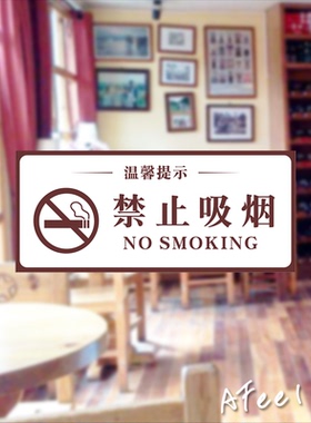 禁止吸烟监控区域环境小心玻璃