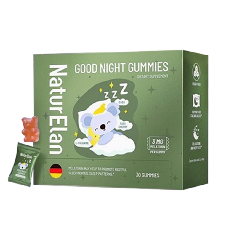 新版德国呐兔NaturElan 褪黑素软糖 助眠睡眠神器睡眠片改善失眠 - 图1