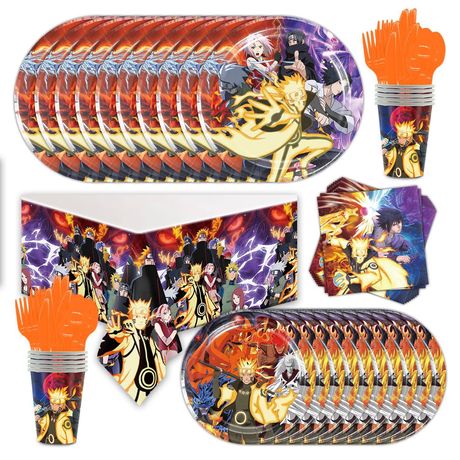 火影忍者主题生日布置派对装饰拉旗蛋糕插牌气球一次性餐具背景布,淘宝优惠券,粉丝福利购,淘宝优惠卷