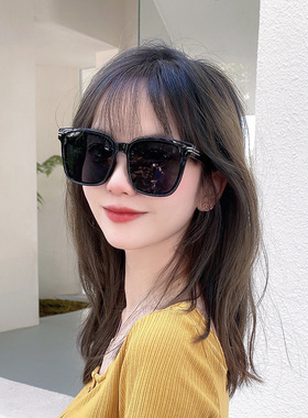 方框大脸显瘦墨镜女大框显脸小时尚太阳眼镜防晒度假开车太阳镜潮