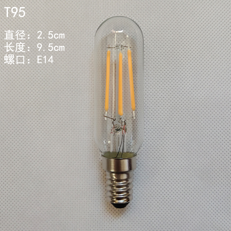 E14小螺口复古爱迪生仿钨丝灯丝LED节能超亮蜡烛拉尾试管长笛灯泡 - 图1