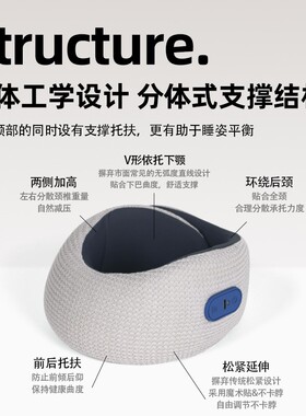 智能颈部按摩枕多功能热敷