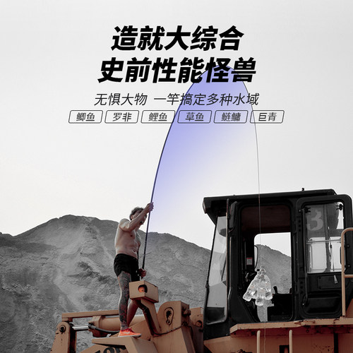 本汀轻量综合竿大物竿超轻硬超细鲫鲤鱼名牌钓鱼竿手杆神鹤暴强硬 - 图0