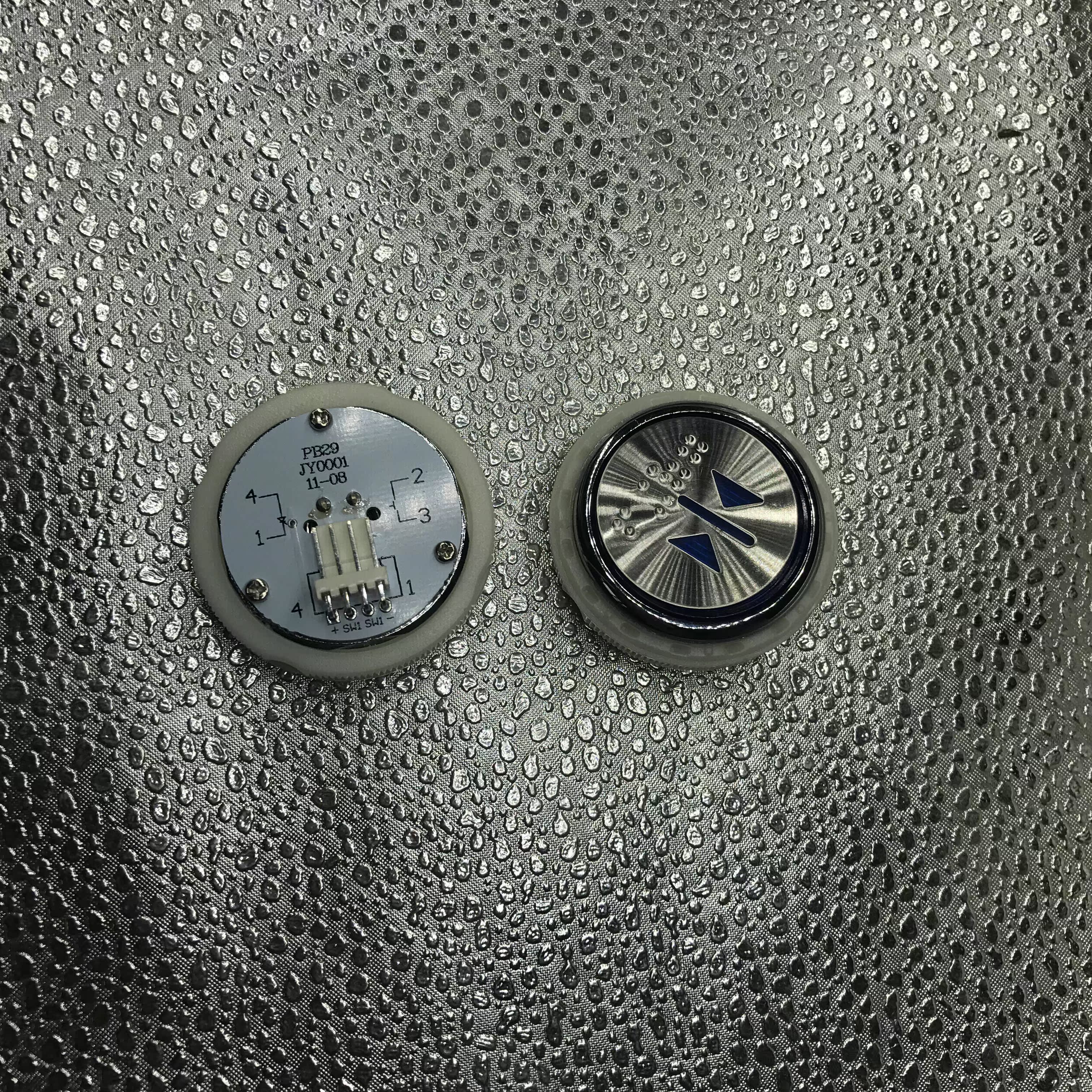 西继迅达电梯PB28Y311按钮PB29JY0001圆形不锈钢按钮电梯配件 - 图1