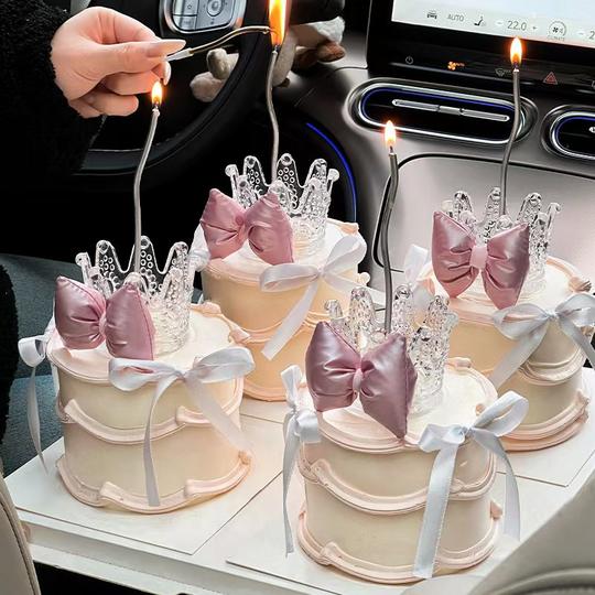 3.8 Women’s Day Crystal Crown Cake Decoration Ornaments