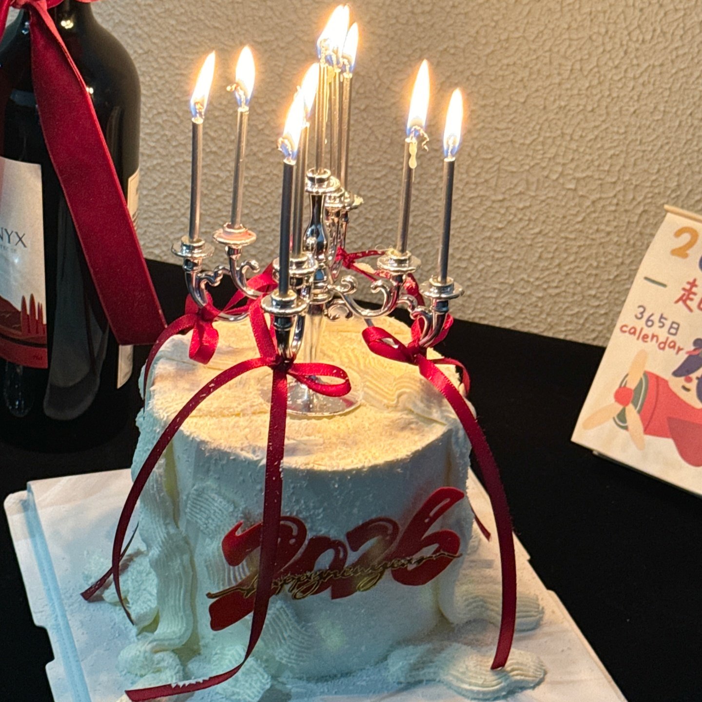 网红跨年烛台蛋糕装饰摆件2026新年快乐亚克力插牌马年装扮插件,淘宝优惠券,粉丝福利购,淘宝优惠卷