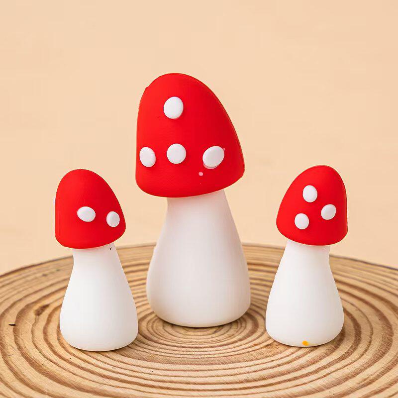 2024波点小蘑菇蛋糕装饰软胶粉色红色蘑菇屋生日烘焙装扮摆件配件,淘宝优惠券,粉丝福利购,淘宝优惠卷