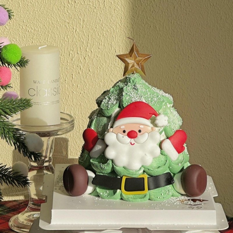 2025圣诞节蛋糕装饰软胶圣诞老人雪花摆件星星蜡烛烘焙装扮插件,淘宝优惠券,粉丝福利购,淘宝优惠卷