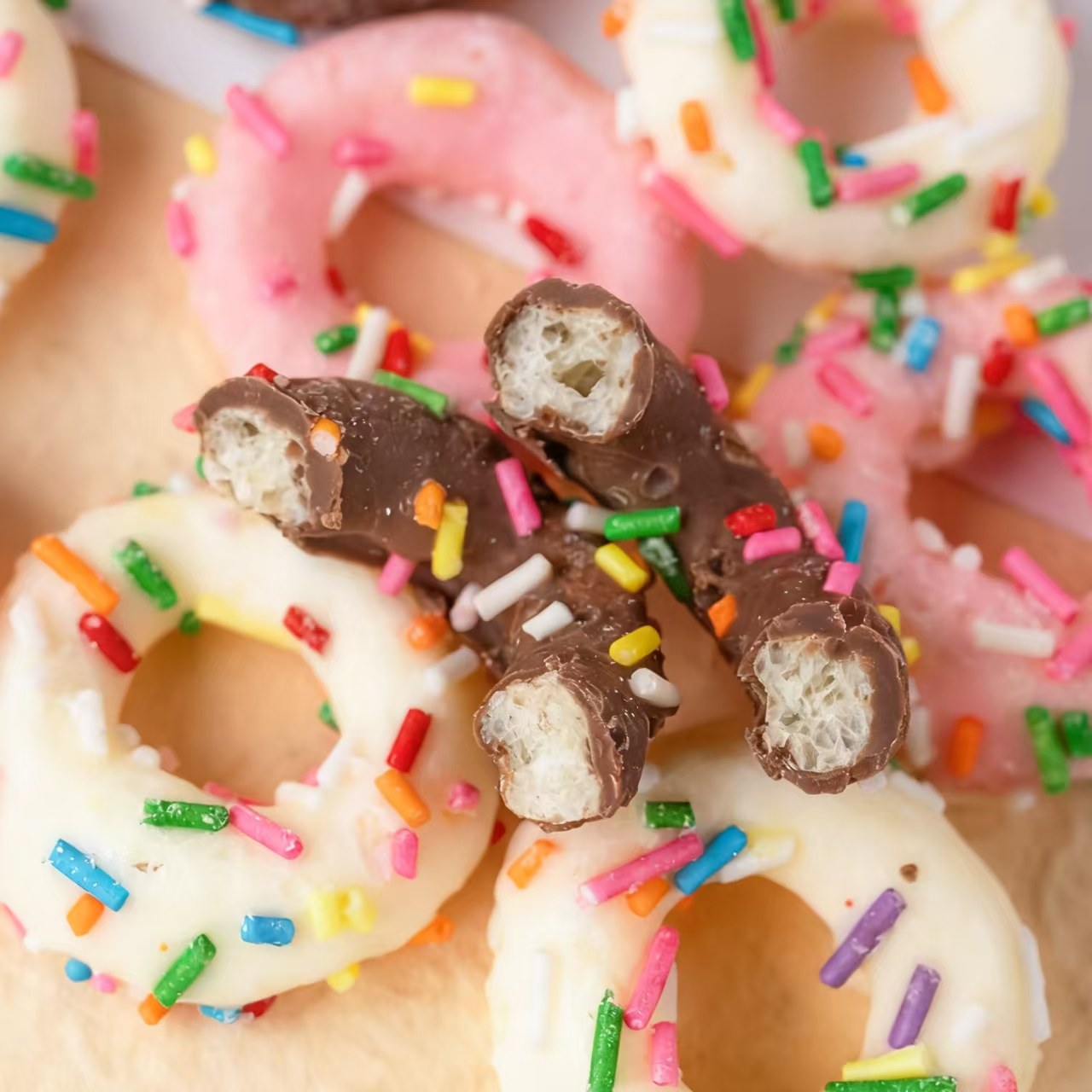 红巧克力甜甜圈蛋糕装饰摆件冰淇淋绵绵冰刨冰小料生日甜品烘焙,淘宝优惠券,粉丝福利购,淘宝优惠卷