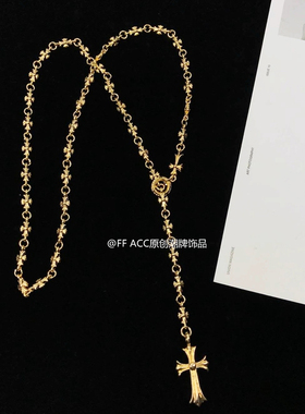 十字架流苏长款项链个性潮男女