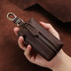 Genuine leather multi-function key bag Crazy horse leather coin wallet