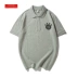 Ma Kết Đức bóng đá giản dị áo thun ngắn tay nam ve áo POLO áo sơ mi nam trung niên XL - Polo áo phông polo nam Polo