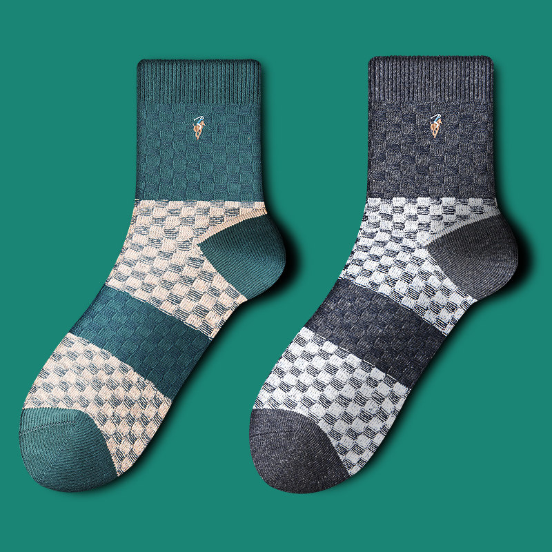 polo复古中筒冬季休闲男士吸汗棉袜 乐意服饰短袜/打底袜/丝袜/美腿袜
