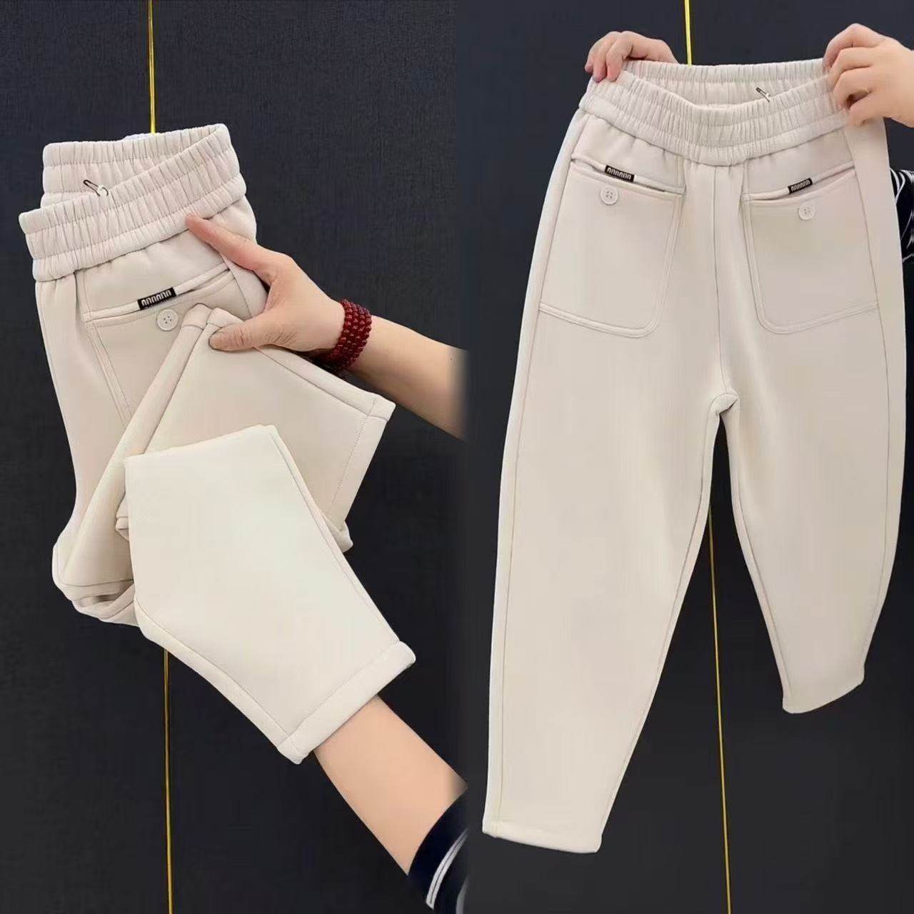 小个子九分直筒萝卜裤春秋季新款高腰加厚女哈伦裤宽松洋气休闲裤,淘宝优惠券,粉丝福利购,淘宝优惠卷